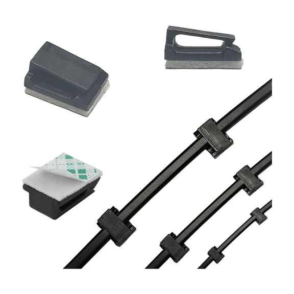 TXYRDXK 1Pc Mini Self Adhesive Car Cable Ties Mounts Holder Adhesive Car Charging Cable Clips Camera/GPS Power Cord Wire Management Used with Car/Motor/Office/Home