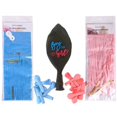 thumbnail image 3 of Birdeem Trousse de Révélation de Genre, Ballons Noirs de 36 Po avec Pompons et Confettis en Papier en Forme de Cœur pour Fête de Révélation de Genre de Bébé, 3 of 5