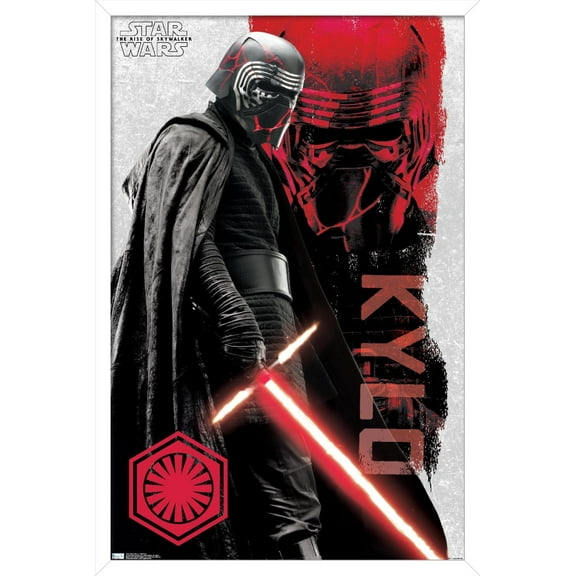 Star Wars: The Rise Of Skywalker - Kylo Ren Wall Poster, 14.725" x 22.375", Framed