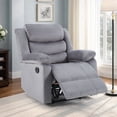 thumbnail image 5 of Bonzy Home Modern Comfort Reclining Chair Breathable Fabric Recliner Chairs, Gray, 5 of 10