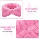 thumbnail image 3 of Banda para el cabello con nudo, diadema de maquillaje suave, banda para el cabello de lana coral, diadema para lavado de cara, diadema de spa, diadema elástica para mujeres y niñas, 1 pieza (rosa), 3 of 5