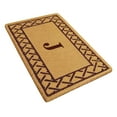 thumbnail image 2 of Heavy Duty Coir Door Mat Trellis, Monogram J - Brown 22" x 36", 2 of 4