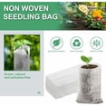 thumbnail image 5 of 200 bolsas de cultivo de tela no tejida para plántulas y plántulas, bolsa ventilada para jardín, verduras, flores, semillas de frutas, 5 of 5