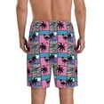 thumbnail image 4 of Lsque Hawaii Palms Mens Sleep Pajama Shorts,Short Pajama Pants, Cotton Ultra-Soft Knit-XX-Large, 4 of 9