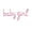 Pink, variant on Air-Filled Lowercase Letter 'baby girl' Backdrop Balloon Banner