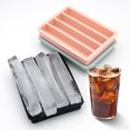 thumbnail image 3 of Matsuzay Molde de silicona transparente para hielo con cubierta antipolvo para bandeja de hielo con control de agua, hecho de silicona de grado Cocina y Comedor negro, 3 of 6