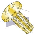 thumbnail image 2 of 6-32 x 1/2" Type F Thread Cutting Screws | Phillips | Pan Head | Steel | Zinc Yellow (Quantity: 10000), 2 of 3