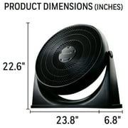 Honeywell TurboForce Electric Floor Fan, 3 Speeds, HF910, Black