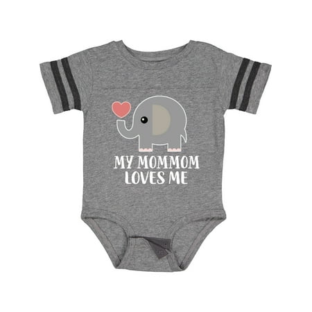 

Inktastic Mommom Loves Me Grandchild Gift Baby Boy or Baby Girl Bodysuit