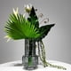 thumbnail image 5 of Simulación de arreglo verde for sala de estar, mesa de comedor, mesa de centro, centros de mesa, ramo de flores artificiales de lujo, florero de vidrio, 5 of 7