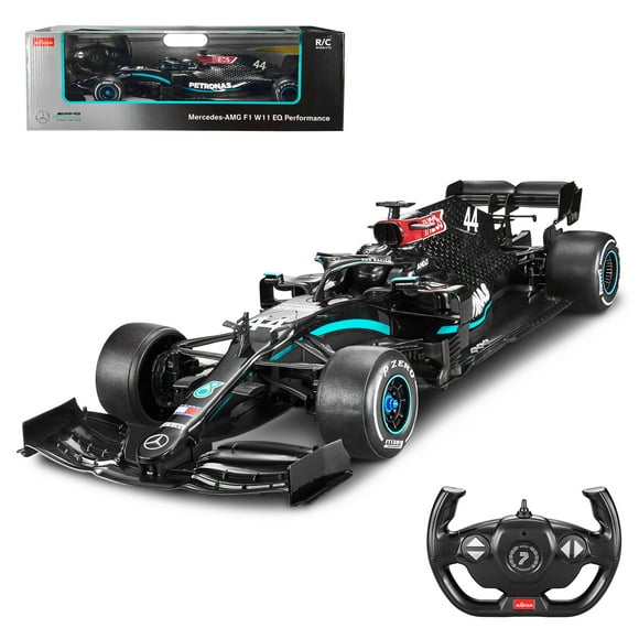 VOLTZ TOYS Licensed Mercedes AMG F1 W11 RC Car 1:12 Scale Formula 1 Remote Control Race Car with 2.4GHz, LED Lights for Kids & Adults