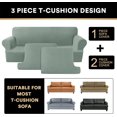 thumbnail image 3 of Housse de Coussin pour Sofa T-Cushion (Moyen, Sauge), 3 of 7