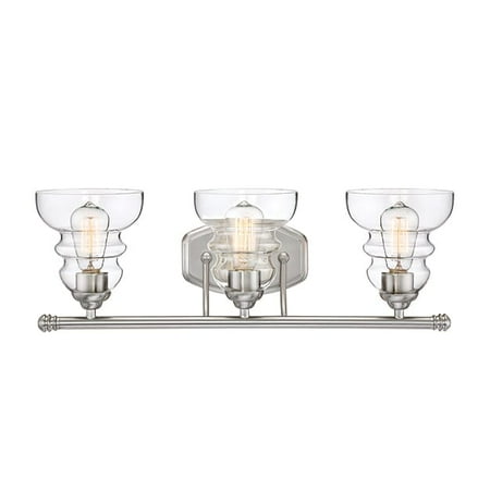 

Millennium Lighting 7333-SN 3-Light Bath Vanity in Satin NIckel