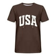 thumbnail image 3 of Joau USA 4th of July Mens T-Shirts Casual Short Sleeve Crew Neck Memorial Day Patriotic Graphic T-Shirts Independence Day Tee Tops, 3 of 3