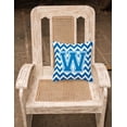 thumbnail image 2 of Carolines Treasures Letter W Chevron Blue and White Fabric Decorative Pillow 14Hx14W multicolor, 2 of 2
