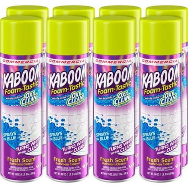 Kaboom Foamtastic Bathroom Cleaner, Fresh Scent, 19 oz Spray Can, 8/Carton, Each