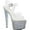 Clear PVC/Silver Multi Glitter, variant on Women's Pleaser Sky 308LG Platform Sandal
