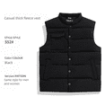 thumbnail image 4 of Men‘s Sleeveless Puffer Jacket 2024  Autumn Spring Lightweight Water-Resistant Packable Men Down Vest Coat Plus Size, 4 of 6