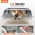 thumbnail image 2 of VEVOR Bac à Litière pour Chat de 6 Po de Profondeur, Bac à Litière Sans Odeur avec Pied de Filtration, 2 of 9