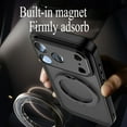 thumbnail image 5 of Phone Case for iPhone 17 Pro Max,Magnetic Rotatable Ring Stand Lens Protection Slim Phone Cover,Black,iPhone 17 Pro Max-6.9", 5 of 12