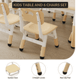 thumbnail image 7 of Kids Table and 6 Chair Set with Storage Box, Height Adjustable Toddler Table and Chairs Set for Ages 2-10, Graffiti Desktop, Non-Slip Legs, Children Activity Table for Daycare Classroom Home, 7 of 7