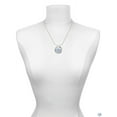 thumbnail image 3 of Delight Jewelry Baby Boy Blue Heart with Baby Feet Hockey Ring Charm Necklace, 18", 3 of 4