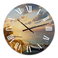 thumbnail image 2 of Designart 1 in Coastal Wall Clock, 2 of 5