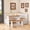 White and Walnut, variant on IDEK Breakfast Nook Table Set for Kitchen - Space Saving L Shaped Corner Dining Table Set with Bench Seating for Dining Room Apartment, White and Gray
