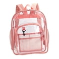 thumbnail image 2 of Mochila transparente Macarena Bolso impermeable para uso diario Estadio Rosado Almacenamiento transparente, 2 of 8