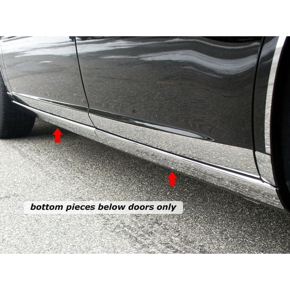 Stainless Rocker Panel Trim 4Pc Fits 2006-2009 Buick Lucerne TH46550 QAA