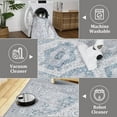 thumbnail image 4 of HOMERRY Area Rugs 8' x 10' Area Rug for Living Room Floral Carpet for Home Decor, Blue/Gray, 4 of 6