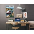 thumbnail image 2 of Vermont, Retro Camper on Road, (12x18 Wrapped Canvas, Wall Decor, Artwork), 2 of 5