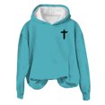 thumbnail image 4 of Polka Dot Hoodies for Women Fall Outfits for Women Fashion Clothing Drop Shoulder Long Sleeve Pullover Loose Casual Color Block Winter Clothes with Pockets Drawstring Sweatshirts, 4 of 4