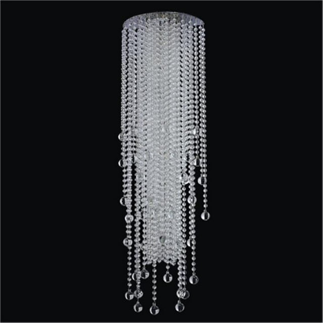 Glow Lighting 566BW8LSP-7C Crystal Drop Wall Sconces - Crystal Rain , 8 CB Base Bulbs