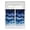 Blue White, variant on Half Window Curtain 36 Inches Long, Navy Blue Ombre Window Treatment Curtain Drapes, Modern Moire Abstract Art Luxury Small Tier Curtains for Bathroom Over Sink, 27.5"x36", 2 Panels