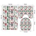 thumbnail image 3 of Multicolor Christmas Pattern Bathroom Rugs Sets 3 Piece,Toilet Cover Set,Absorbent Non Slip Bathroom Mats Sets with U-Shaped Contour Rug Toilet Rug Set, 3 of 5