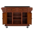 thumbnail image 5 of Glenwillow Home Kitchen Cart Cherry with Black Granite Top - Granite/Marble, 5 of 9