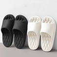 thumbnail image 4 of Men's Comfortable Slide Slippers With Sole For Home Bathroom And Leisure Use, 4 of 6