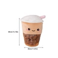thumbnail image 4 of Advancent Cojín realista Tea de peluche para abrazar, taza de peluche suave, muñeca de juguete de dibujos animados para regalo, adornos Kits de decoración para fiestas  té con leche 30*40 cm/0.41 kg, 4 of 6
