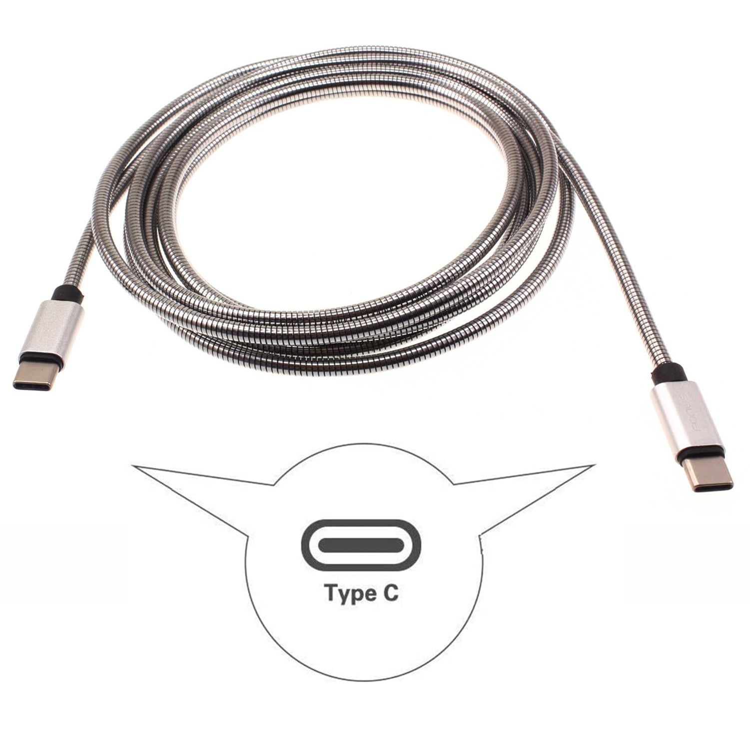 Fast Charge 3ft and 6ft Long Metal PD USB-C Cables for Motorola Moto G Stylus 5G (2024) - TYPE-C to TYPE-C Cord Power Wire USB-C to USB-C Data Sync High Speed for Motorola Moto G Stylus 5G (2024)