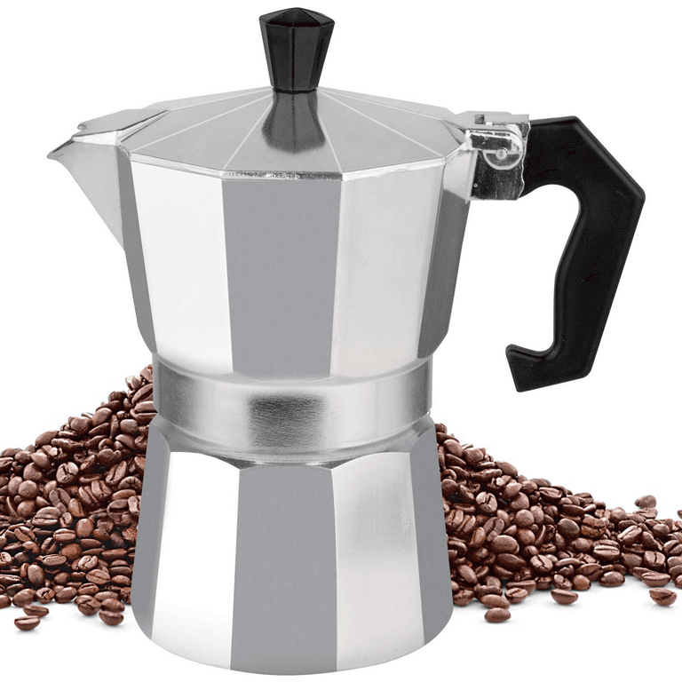 Elegant Foodie Cuban Coffee Maker - Stylish Espresso Moka Pot 6 Cup 10 Oz  For Classical Taste Italian Coffee Enthusiast - Quality Wooden Parts And  Aluminum Stovetop Espresso Maker - Yahoo Shopping