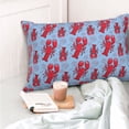 thumbnail image 4 of Balery Cartoon Lobsters 2 Funda de Cojín Estampada, Regalos para Mujeres, Regalos de Amor para Ella, Regalos para Novia o Esposa, Funda de Almohada-20"x30", 4 of 6