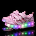 thumbnail image 3 of Yunkctuk Children's Roller Sports Shoes, Boys' and Girls' Sports Shoes, Children's Fashionable LED Roller Sports Shoes., 3 of 7