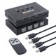 thumbnail image 1 of FLhrweasw Monitor Impresora Con Interruptor USB KVM 4 Puertos Caja Divisora ​​de Extensión 4 Entradas Y 4 Salidas, 1 of 9