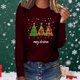 thumbnail image 1 of TaTaai Hoodies Shirts for Women Early Fall Long Sleeve Tops Vintage Graphic Outfits Tops Fashion Pullover Tees Gift, 1 of 5