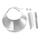 thumbnail image 3 of Gargantillas africanas grandes con dijes, collares ajustables de estilo indio, geométricos, de metal y punk. Plata con Brazalete, 3 of 7