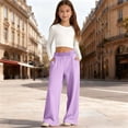 thumbnail image 2 of Boys Sweatpants Elastic Waist Relaxed Fit Casual Pants with Pockets Boys Solid Pants Purple Pants Toddler Boys Athletic Pants Size 13-14 Years, 2 of 5