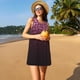 thumbnail image 3 of Fotbe Pink Glitter Sparkles A Vestido de Verano sin Mangas para Mujer – Vestido Midi Línea A, Estilo Camiseta Floral, Vestido Playero Casual y Fluido, 3 of 7