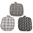 thumbnail image 2 of 12 Pieces Cotton Pot Holders Machine Washable Heat Resistant Potholder Square Pot Holder with Hanging Loop for Cooking, 2 of 6