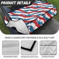 thumbnail image 6 of Whosucclay Breathable Golf Cart Seat Cushions for Camping Winter, 4 Front Pockets Non-slip Golf Cart Seat Cover, American Star Stripe Pattern, 6 of 7